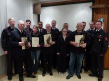 Gäste, geehrte Mitglieder u. Führung der Löschgruppe