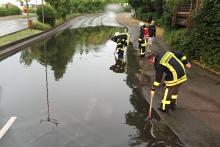 Überschwemmte Straße